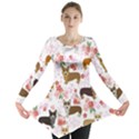 Corgis Corgi Pattern Long Sleeve Tunic  View1