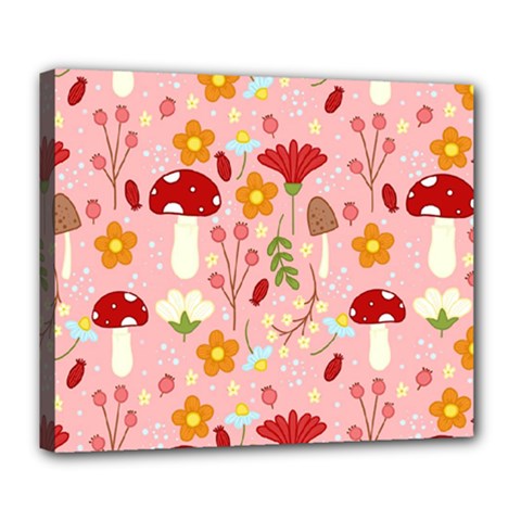 Floral Surface Pattern Design Deluxe Canvas 24  X 20  (stretched) by Sudhe