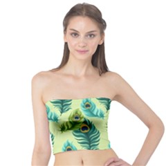 Peacock Feather Pattern Tube Top by Vaneshart
