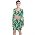 Peacock Feather Pattern Top and Skirt Sets View1