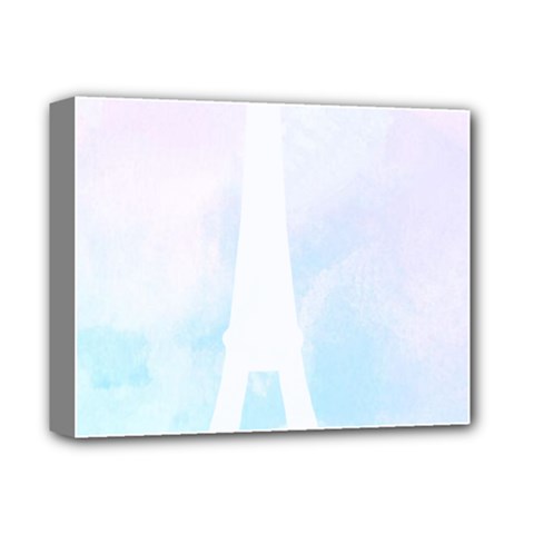 Pastel Eiffel s Tower, Paris Deluxe Canvas 14  X 11  (stretched) by Lullaby