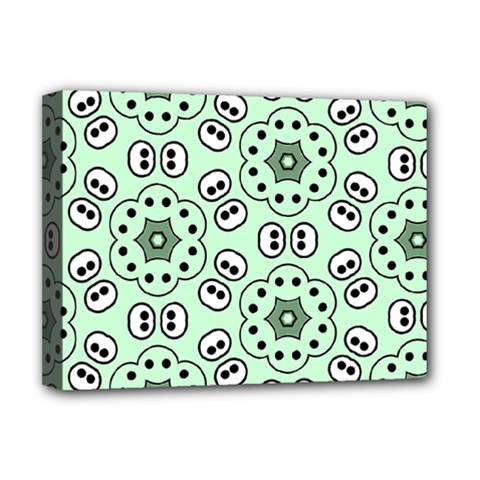 Background Texture Dots Pattern Deluxe Canvas 16  X 12  (stretched)  by Simbadda