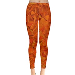 Low Poly Polygons Triangles Inside Out Leggings by Simbadda