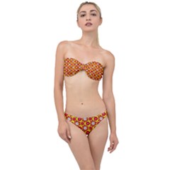 Pattern Colorful Modern Color Classic Bandeau Bikini Set by Simbadda
