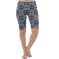Fabric Design Pattern Color Cropped Leggings  by Simbadda