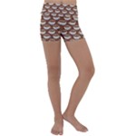 Coffee on Coffee Kids  Lightweight Velour Yoga Shorts