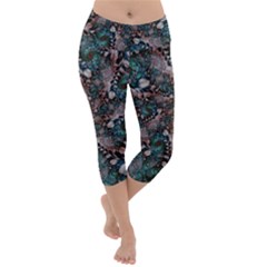 Art Artwork Fractal Digital Lightweight Velour Capri Yoga Leggings by Wegoenart