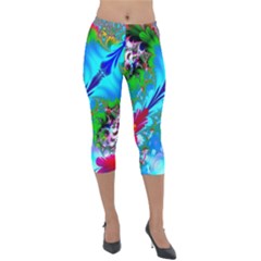 Abstract Art Art Design Modern Art Lightweight Velour Capri Leggings  by Wegoenart