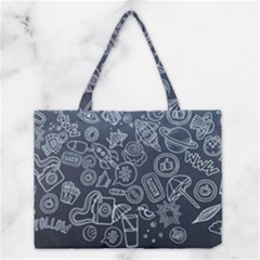Internet Planets Drinks Computers Medium Tote Bag by Wegoenart
