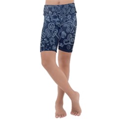 Internet Planets Drinks Computers Kids  Lightweight Velour Cropped Yoga Leggings by Wegoenart