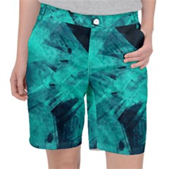 Background Texture Pattern Blue Pocket Shorts by Wegoenart
