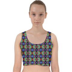 Abstract 11 Velvet Racer Back Crop Top by ArtworkByPatrick