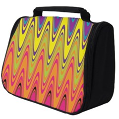 Retro Colorful Waves Background Full Print Travel Pouch (big) by Vaneshart