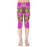 Abstract Background Pattern Kids  Capri Leggings 
