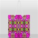 Abstract Background Pattern Full Print Rope Handle Tote (Large) View2