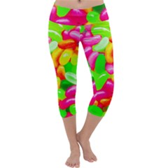 Vibrant Jelly Bean Candy Capri Yoga Leggings by essentialimage