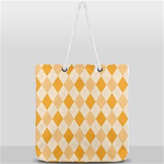 Argyle 909253 960 720 Full Print Rope Handle Tote (large) by vintage2030