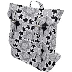 Seamless Pattern With Maple Leaves Buckle Up Backpack by Vaneshart