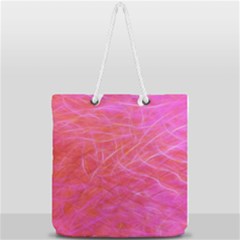 Background Abstract Texture Full Print Rope Handle Tote (large) by Wegoenart