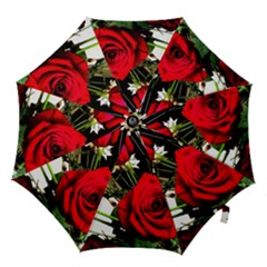 Roses 1 1 Hook Handle Umbrellas (large) by bestdesignintheworld