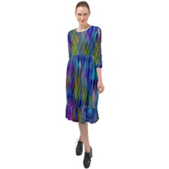 Background  Ruffle End Midi Chiffon Dress by Sobalvarro