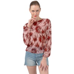 Abstract  Banded Bottom Chiffon Top by Sobalvarro