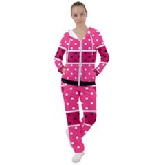 Polka Dots Two Times 2 Black Women s Tracksuit by impacteesstreetwearten