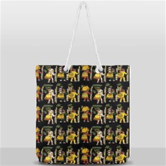 Aztec 9 Full Print Rope Handle Tote (large)