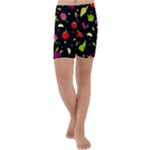 Vector Seamless Summer Fruits Pattern Colorful Cartoon Background Kids  Lightweight Velour Capri Yoga Leggings