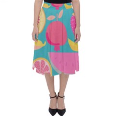 Seamless Pattern With Fruit Vector Illustrations Gift Wrap Design Classic Midi Skirt by Vaneshart