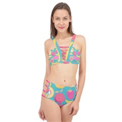 Seamless Pattern With Fruit Vector Illustrations Gift Wrap Design Cage Up Bikini Set by Vaneshart