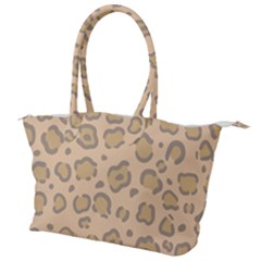 Leopard Print Canvas Shoulder Bag by Sobalvarro