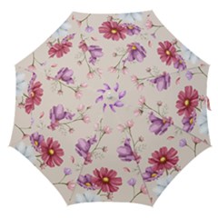 Vector Hand Drawn Cosmos Flower Pattern Straight Umbrellas by Sobalvarro