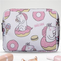 Unicorn Seamless Pattern Background Vector (1) Make Up Pouch (large) by Sobalvarro