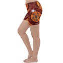 Awesome Skull On A Pentagram With Crows Lightweight Velour Yoga Shorts View2
