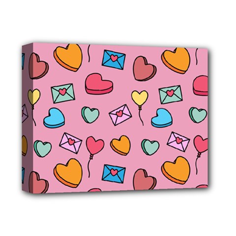 Candy Pattern Deluxe Canvas 14  X 11  (stretched) by Sobalvarro