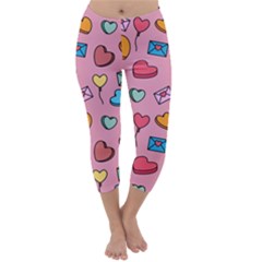 Candy Pattern Capri Winter Leggings  by Sobalvarro