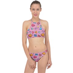 Candy Pattern Racer Front Bikini Set by Sobalvarro