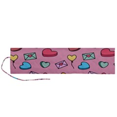 Candy Pattern Roll Up Canvas Pencil Holder (l) by Sobalvarro