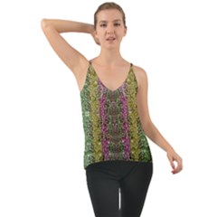 Leaves Contemplative In Pearls Free From Disturbance Chiffon Cami by pepitasart