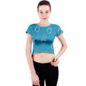 Bubble Group Pattern Abstract Crew Neck Crop Top View1