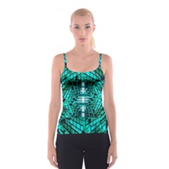 Texture Building Structure Pattern Spaghetti Strap Top by Vaneshart
