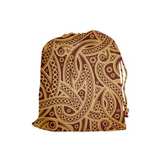Fine Pattern Drawstring Pouch (large) by Sobalvarro