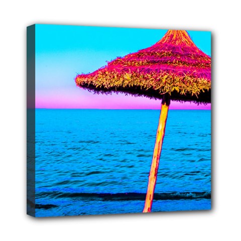 Pop Art Beach Umbrella  Mini Canvas 8  X 8  (stretched) by essentialimage