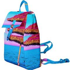 Pop Art Beach Umbrella  Buckle Everyday Backpack by essentialimage