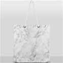 White Marble texture floor background with dark gray grey texture greek marble print luxuous real marble Full Print Rope Handle Tote (Large) View1
