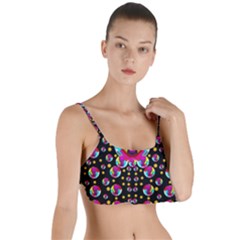 Skull With Many Friends Layered Top Bikini Top 