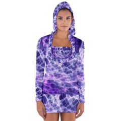 Abstract Space Long Sleeve Hooded T-shirt by HermanTelo