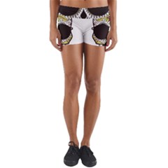 Mustache Man Yoga Shorts by merchvalley