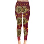 Block Chain Network Bitcoin Data Leggings 